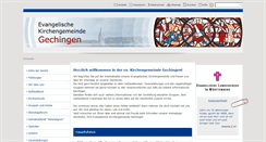 Desktop Screenshot of kirche-gechingen.de