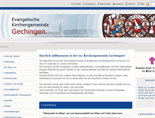 Tablet Screenshot of kirche-gechingen.de